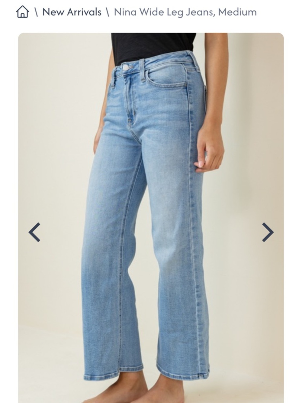 Frank & Oak Nina Wide Leg Jeans